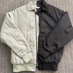 Adika Black and Green Puffer Zipup